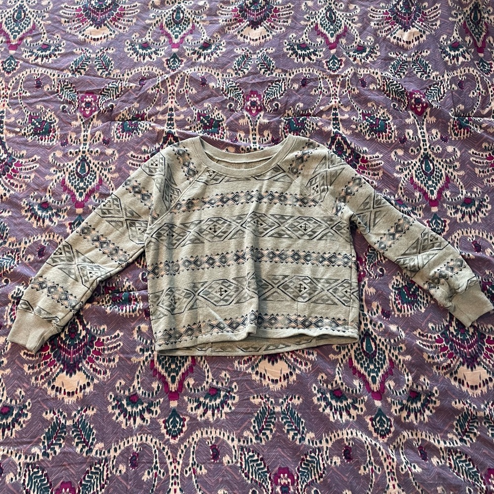 Hollister cropped sweatshirt
